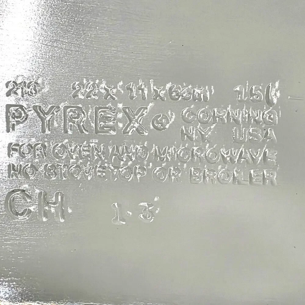 PYREX VINTAGE 213 CLEAR OVENWARE LOAF / BAKING DISH – CORNING – MADE IN USA